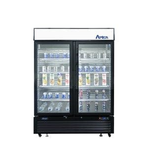 Atosa MCF8723GR Refrigerator Merchandiser Two-Section 54-3/8"W X 31-1/2"D X 81-1/5"H | Denson CFE