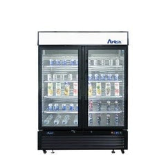 Atosa MCF8723GR Refrigerator Merchandiser Two-Section 54-3/8"W X 31-1/2"D X 81-1/5"H | Denson CFE