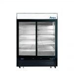 Atosa MCF8727GR Black Exterior 2-Sliding Glass Door Merchandiser Refrigerator 81" | Denson CFE