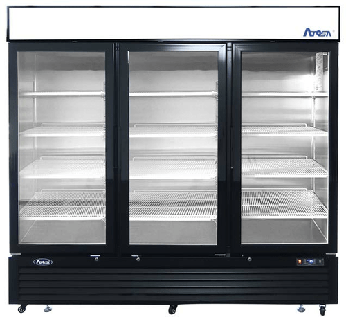 Atosa MCF8724GR Refrigerator Merchandiser Three-Section 81-9/10 x 31-1/2 x 81-1/5 Inches | Denson CFE