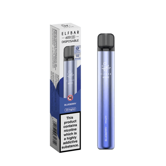 ELF BAR 600 V2 BLUEBERRY 20MG Disposable Vape - Click & Vape