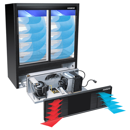 Habco ESM14SL60HC Slidandg Door, two-section, Impulse  Merchandiser