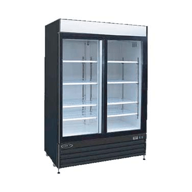 Kool-It Refrigerated Merchandiser, 40.8 cu. ft., 52-2/5"W x 31-1/2"D x 79-1/2"H, (2) sliding locking glass doors