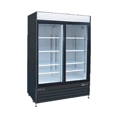 Kool-It Refrigerated Merchandiser, 40.8 cu. ft., 52-2/5"W x 31-1/2"D x 79-1/2"H, (2) sliding locking glass doors