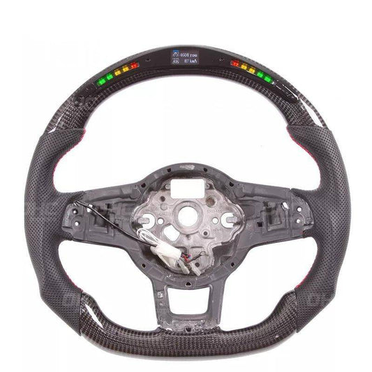 VW Scirocco, Golf, Golf GTI & Golf R Mk7 & Mk7.5 Carbon Fibre LED Race Display Steering Wheel by OHC (2013-2020)